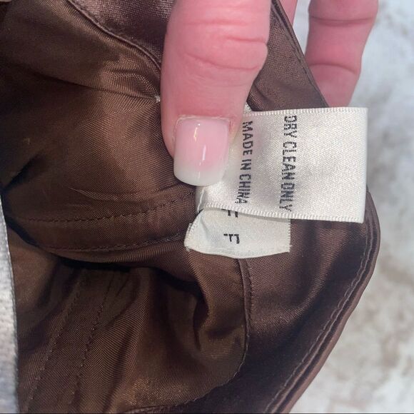 Bill Levkoff gown Chocolate brown bridesmaid dress Strapless Formal Dress SZ 8 - Picture 10 of 14